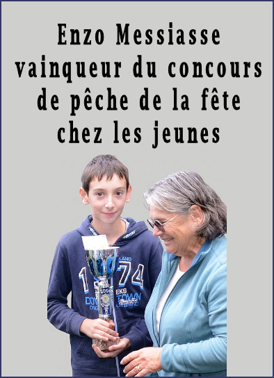 Concours de pêche de la fête catégorie enfants